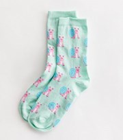 New Look Light Green Pace Yourself Snail Socks